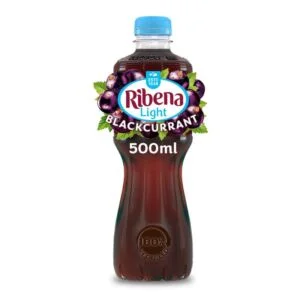 Ribena Light Blackcurrant 500ml PMP £1.19 黑加仑子饮料