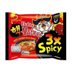 Samyang Buldak 3x Spicy Extreme Hot Chicken Ramen Noodles 140g 三养3倍超辣火鸡面
